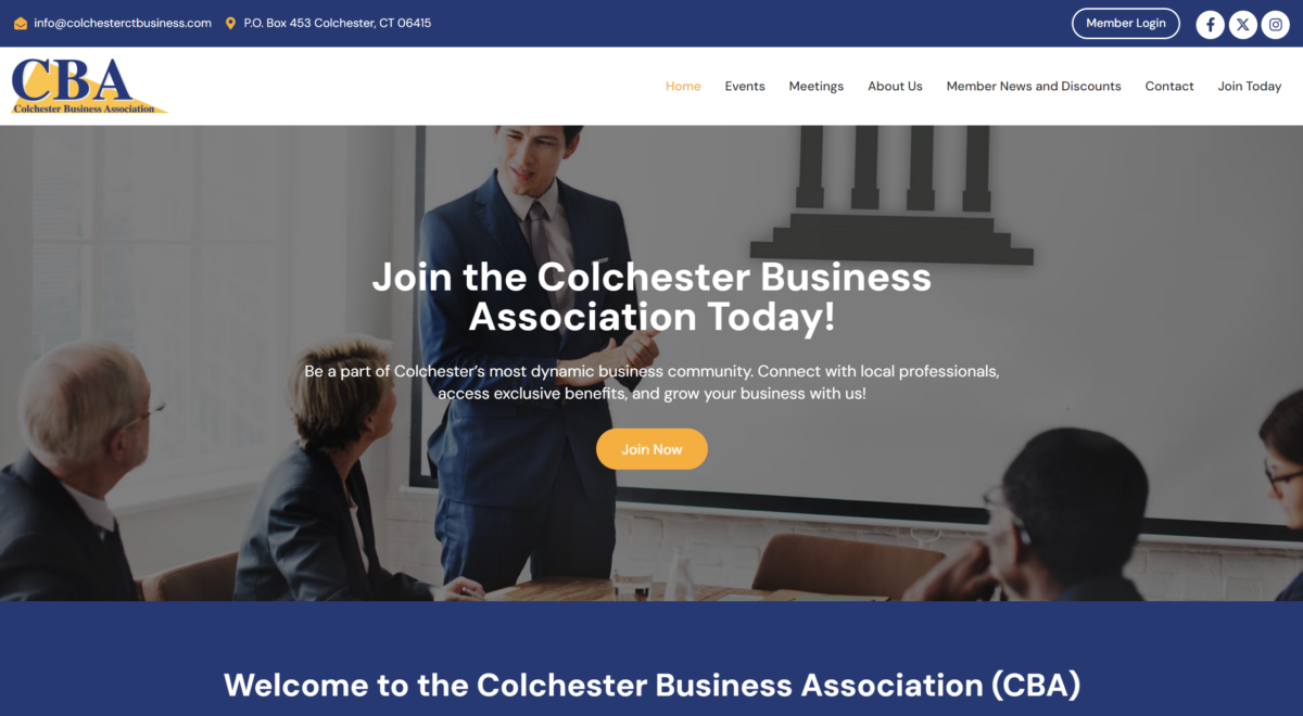 The Colchester Business Association new website