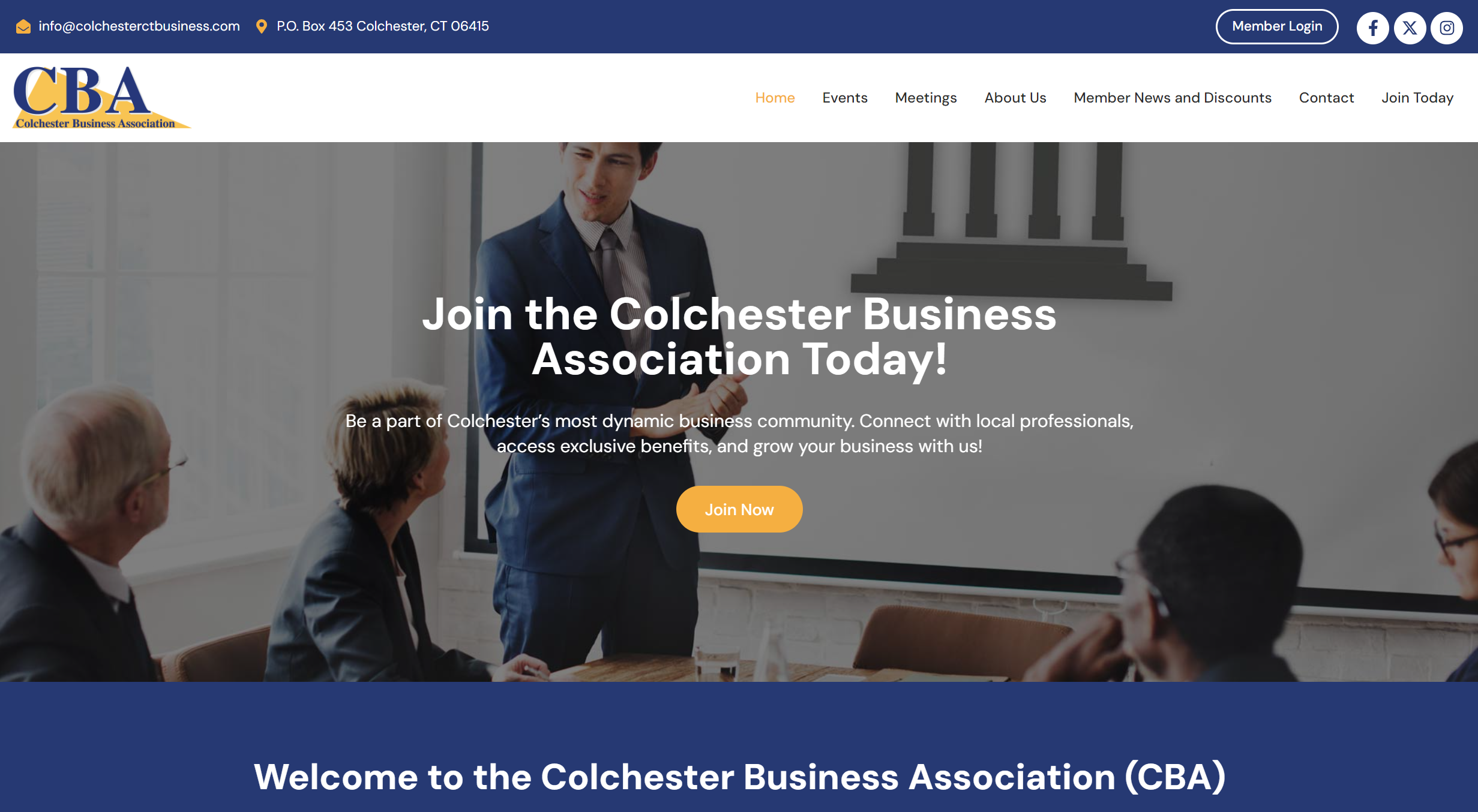 The Colchester Business Association new website